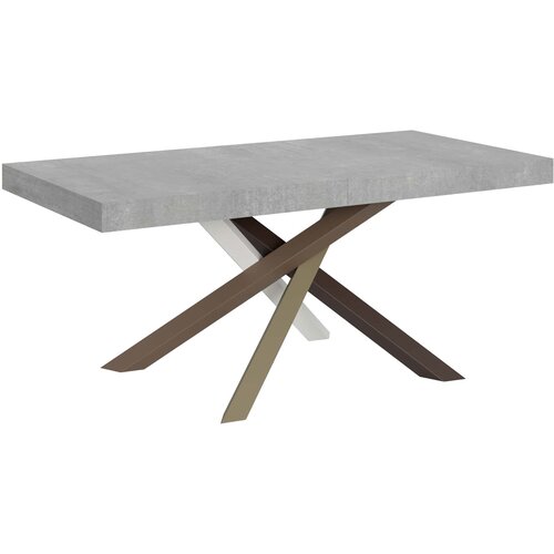Itamoby   Volantis (90x180/440 cm) - siva, barva nog: bela, rjava - raztegljiva jedilna miza, (20843006) Cene