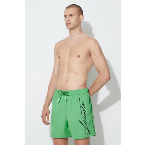 Lacoste Kratke hlače za kupanje boja: zelena, MH2699-6XP