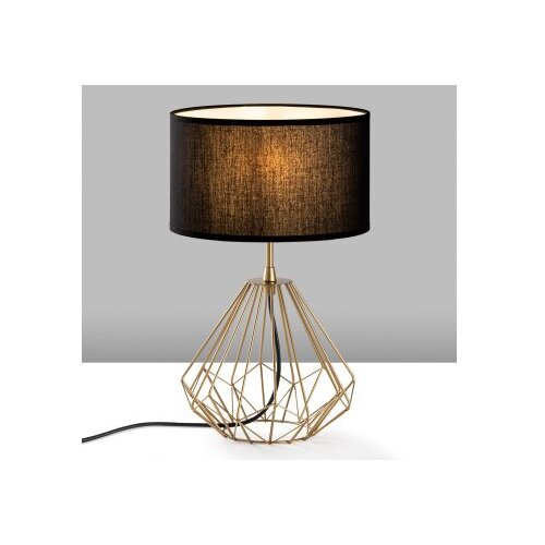 Opviq Stona lampa Diamond-S-710, 25x25x43 cm, IP20, Crno-zlatna boja Slike