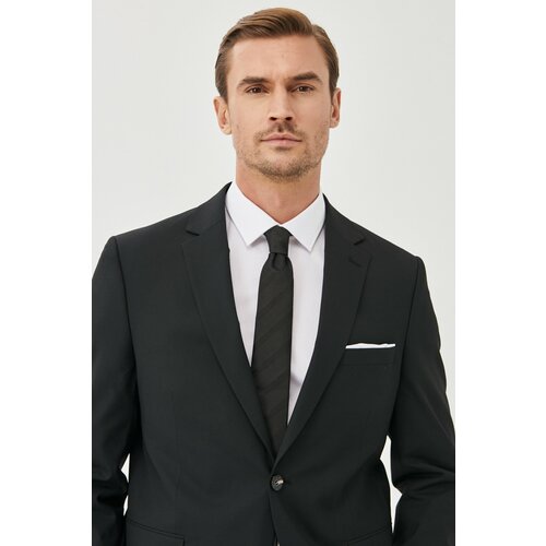 ALTINYILDIZ CLASSICS Men's Black Regular Fit Comfortable Cut 4 Drop Suit Slike