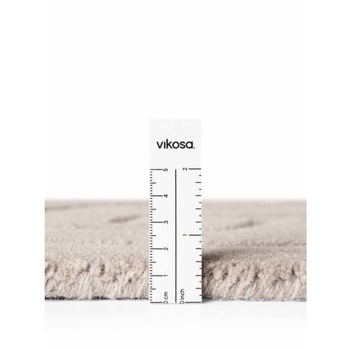 Vikosa Svetlo siva ročno tkana volnena okrogla preproga &amp;oslash; 120 cm Arcura &amp;ndash; Slike