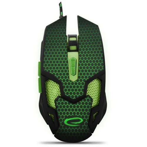 Esperanza Miš ESPERANZA GAMING COBRA 6D MX207, 2400dpi, GREEN, ergonomic, EGM207G