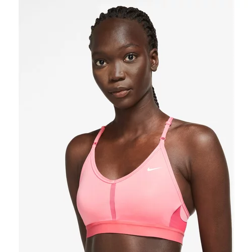Nike Športni nederček 'Indy' svetlo roza / bela
