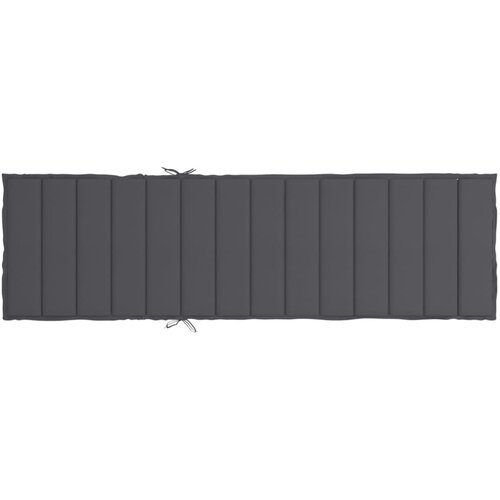  Jastuk za ležaljku antracit 200 x 70 x 3 cm od tkanine Oxford Slike