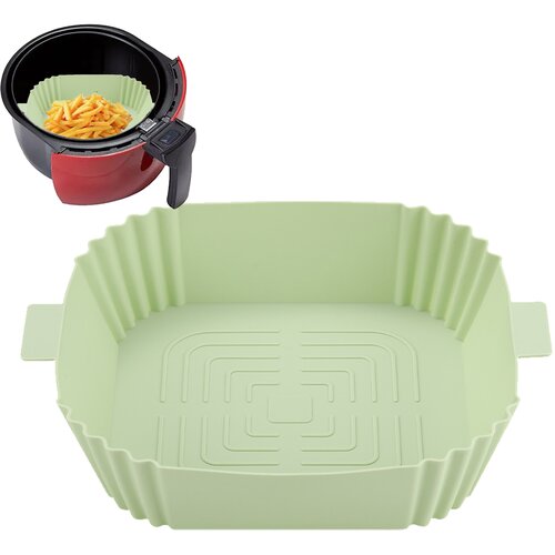 INF Silikonska posoda za Air Fryer 16,5x19,5 cm Green, (21247973) Slike
