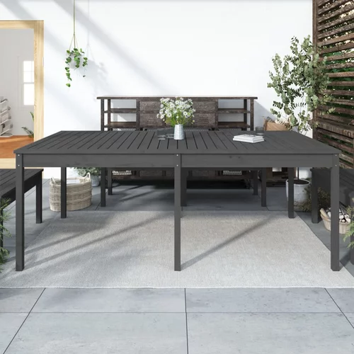  Vrtni stol sivi 203,5 x 100 x 76 cm od masivne borovine
