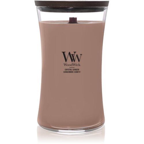 WoodWick Crystal Ginger mirisna svijeća s drvenim fitiljem 610 g Slike