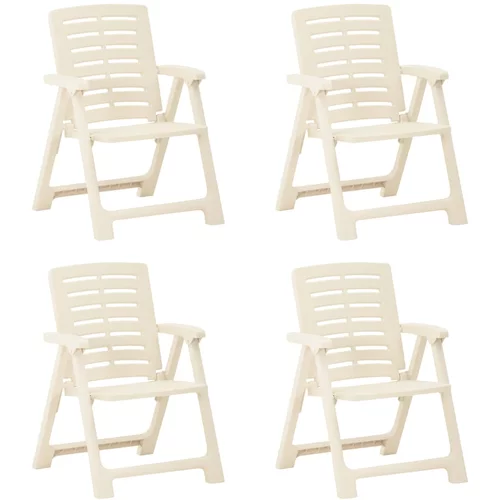 Vrtne stolice 4 kom plastične bijele