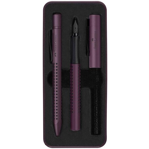  Pisalni set Faber-Castell Grip Limidet Edition BP + FP, 2 kosa, vijoličen Slike