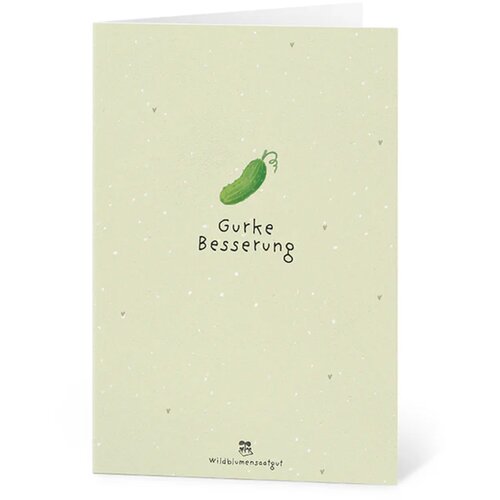  Voščilnica iz semenskega papirja "Gurke Besserung" - 1 k. Cene