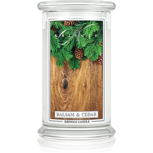 Kringle Candle Classic Balsam &amp;amp; Cedar mirisna svijeća 623 g Slike
