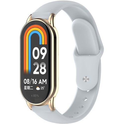 INF Združljivo z Xiaomi Silikonski pa&scaron;ček za Mi Band 8/9 (Pa&scaron;ček + Konektor) LightGrey, (5000078814) Cene