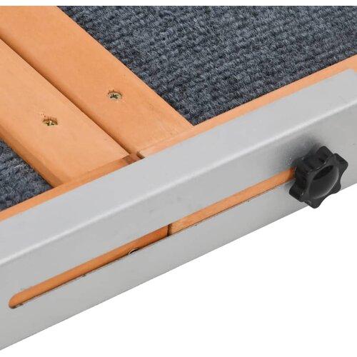  Rampa za pse siva 120 x 30 cm od masivne jelovine Slike