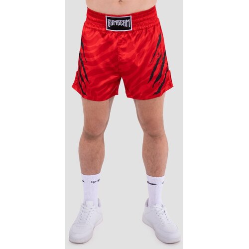 GymBeam grind muay-thai shorts red Slike