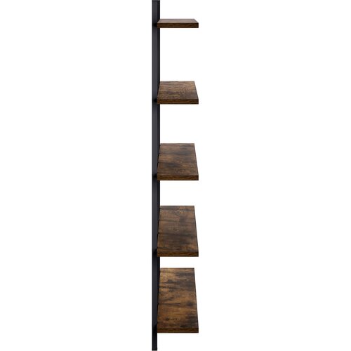  Zidna polica Dimljeni hrast 102 x 13.5 x 102 cm Slike