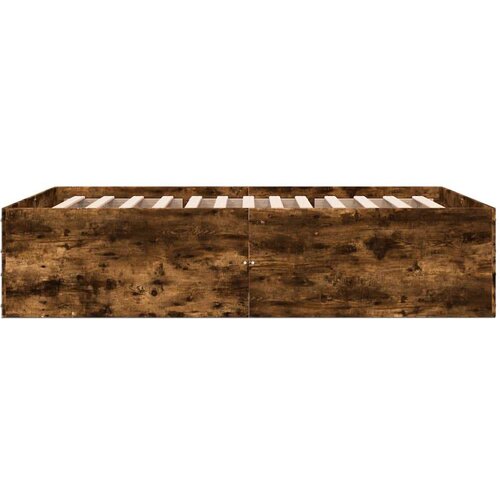 VidaXL Okvir za krevet boja hrasta 120x190 cm konstruirano drvo Slike
