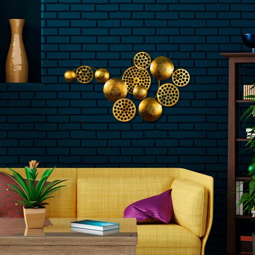 Atelier Del Sofa Zidna dekoracija Aurora 4, 45x82 cm, 1.5 mm, Zlatne boje Slike