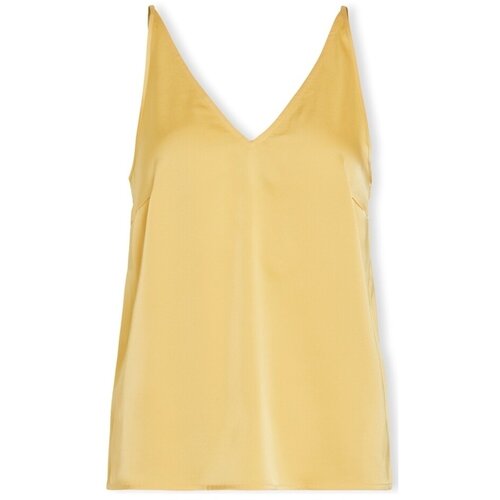 Vila Top Ravenna V-Neck - Cornsilk žuta Slike