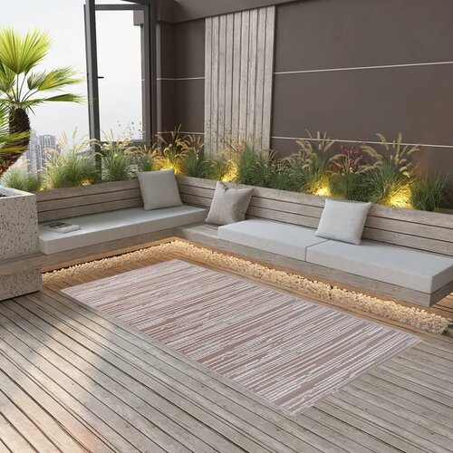 vidaXL Zunanja preproga rjava 190x290 cm PP, (20764546) Cene
