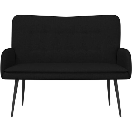 SOFA za dvije osobe Crna 115 x 61 x 87 cm Tkanina Slike