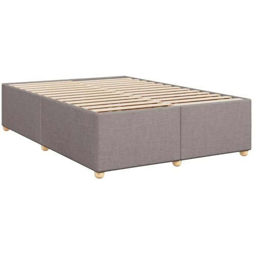  Boxspring krevet s madracem Sivosmeđa 160 x 200 cm Tkanina - Sivosmeđa 160 x 200 cm Dizajn linija Slike