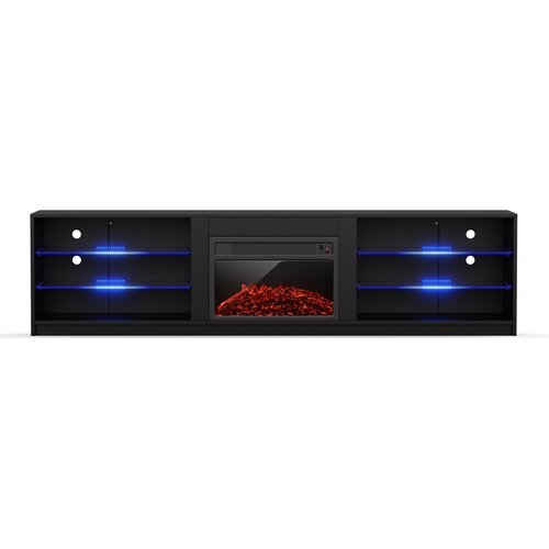Blumfeldt Perth Medium Lowboard TV ormarić s električnim kaminom, 160 x 40 x 30 cm, LED Cijene
