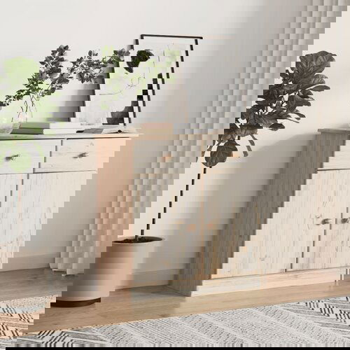 VidaXL Komoda ALTA 77 x 35 x 73 cm od masivne borovine Slike