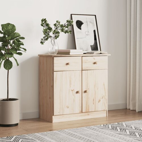 vidaXL Komoda ALTA 77x35x73 cm trdna borovina Cene