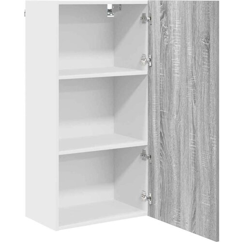 VidaXL viseći ormarić riga sonoma hrast i bijela 50 x 31 x 100 cm Slike