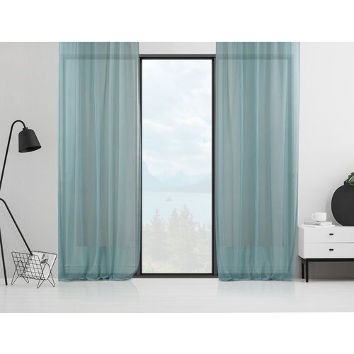 Hanah home zavese AS-10305-506-2PC-140325, 140 x 325 cm, 2 komada, Tirkizne Slike
