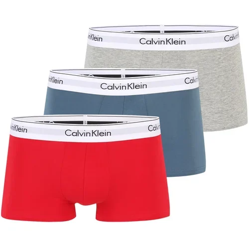 Calvin Klein Underwear Boksarice modra / pegasto siva / rdeča / bela