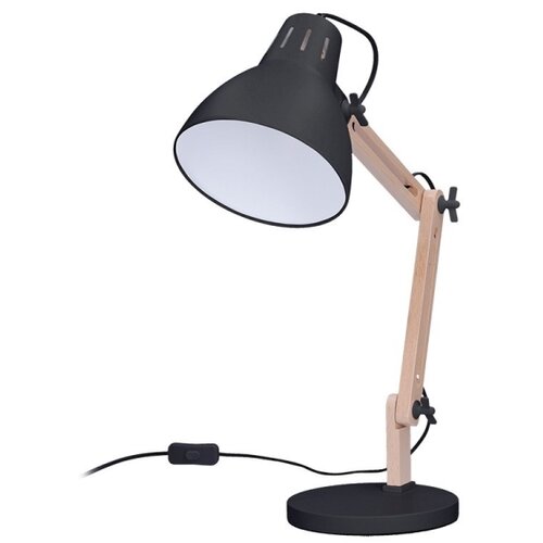 Solight WO57-B &amp;minus; Stoni lampa FALUN 1xE27/25W/230V crna/hrast Slike