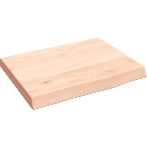 VidaXL Zidna polica 40 x 30 x 4 cm od neobrađene masivne hrastovine Slike