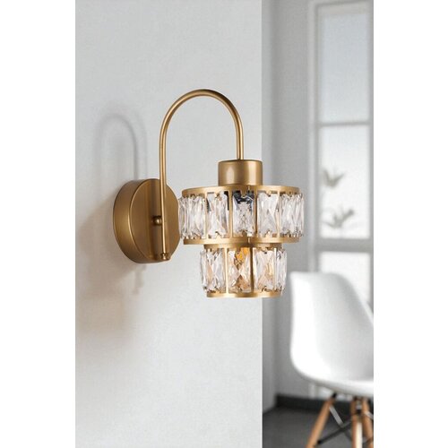 Opviq zidna lampa 9039-1A, zlatne boje Slike