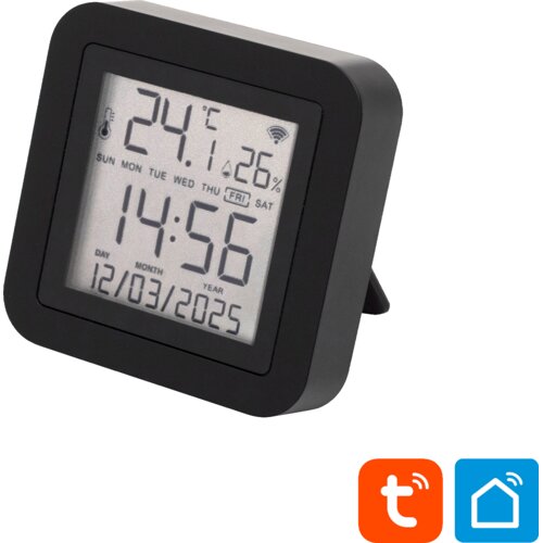 Home Daljinski upravljač, mjerač temperature i vlage, sat, LCD - HSTHR Cijene