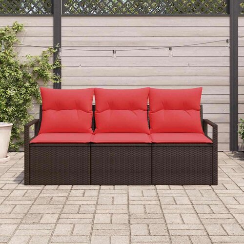  Set sofe 3 pcs Smeđa poliratan Slike