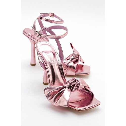 LuviShoes Women's Pila Pink Heeled Shoes Slike