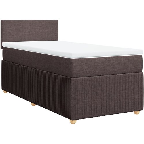 Maison Chic Box spring postelja - Vzmetna postelja z vzmetnico temno rjava 100x200 cm blago SL23917, (21891185) Cene