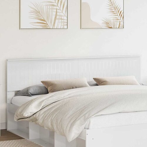 vidaXL Uzglavlje s uzglavljem Sjajno bijelo 200 cm Konstruirano drvo Cijene