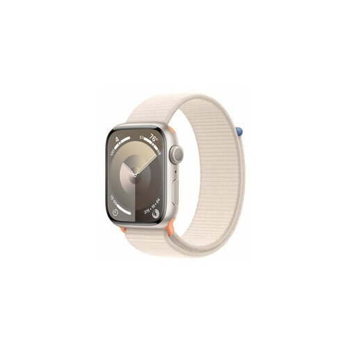 Apple watch S9 gps mr983se/a 45mm starlight alu case w starlight sport loop, pametni sat Slike