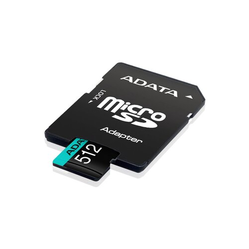 Adata UHS-I U3 MicroSDXC 512GB V30S class 10 + adapter AUSDX512GUI3V30SA2-RA1 memorijska kartica Slike