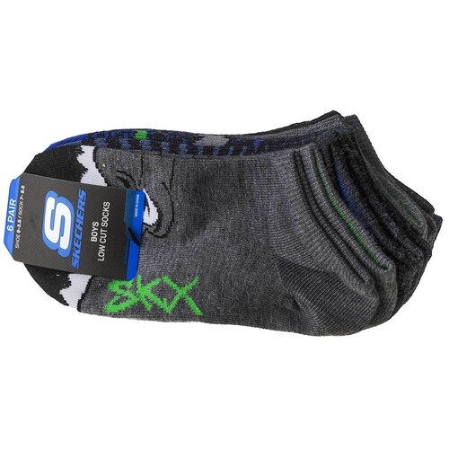 Skechers Športne nogavice Boys 6pk Low Cut Dinos Večbarvna Cene