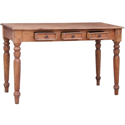 Maison Chic Pisalna miza - pisarniška miza - Računalniška miza s predali 117x57x75 cm trden mahagonij, (21785454) Cene