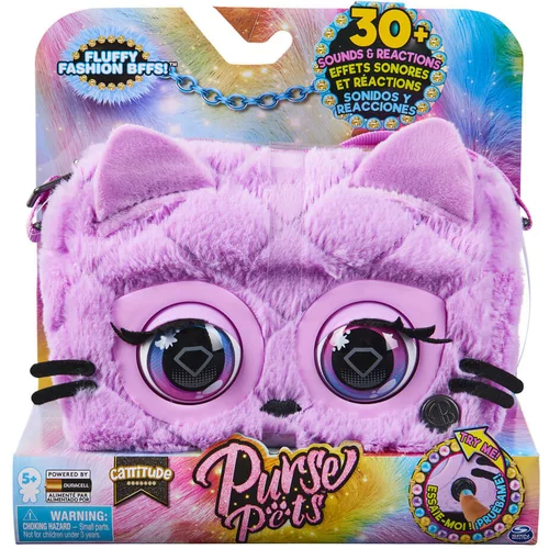 Spin Master interaktivna modna torbica purse pets fluffy kitty - mucka