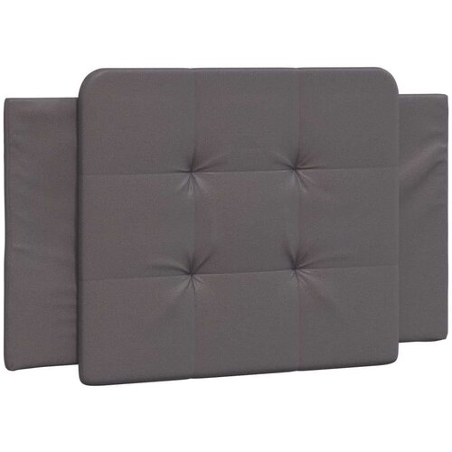  Krevet s madracem sivi 90 x 200 cm od umjetne kože Slike