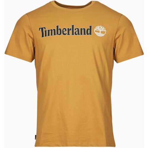 Timberland Majice s kratkimi rokavi Linear Logo Short Sleeve Tee Kostanjeva Cene