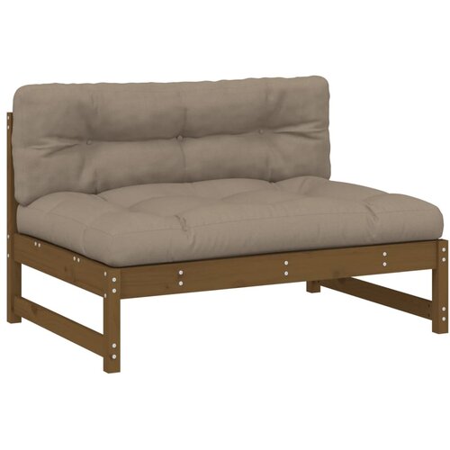 Maison Chic Sredinski kavč - Sofa - Kanape medeno rjav 120x80 cm trdna borovina, (21727158) Cene