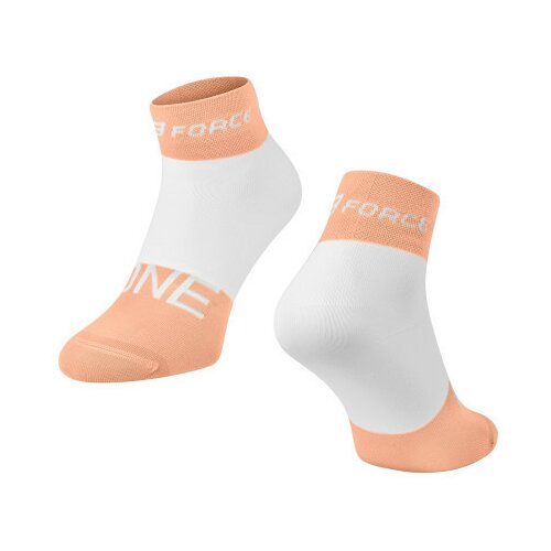 Force čarape one, narandžasto-bele s-m / 36-41 ( 900870 ) Slike