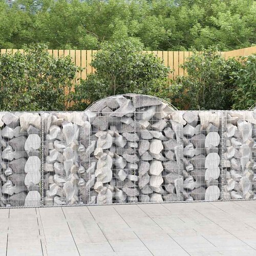  Lučne gabionske ko&scaron;are 8 kom 200x50x100/120cm pocinčano željezo Cijene