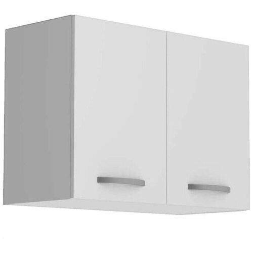 BigBuy Police Meuble haut OSLO 2 portes blanc Bela Cene